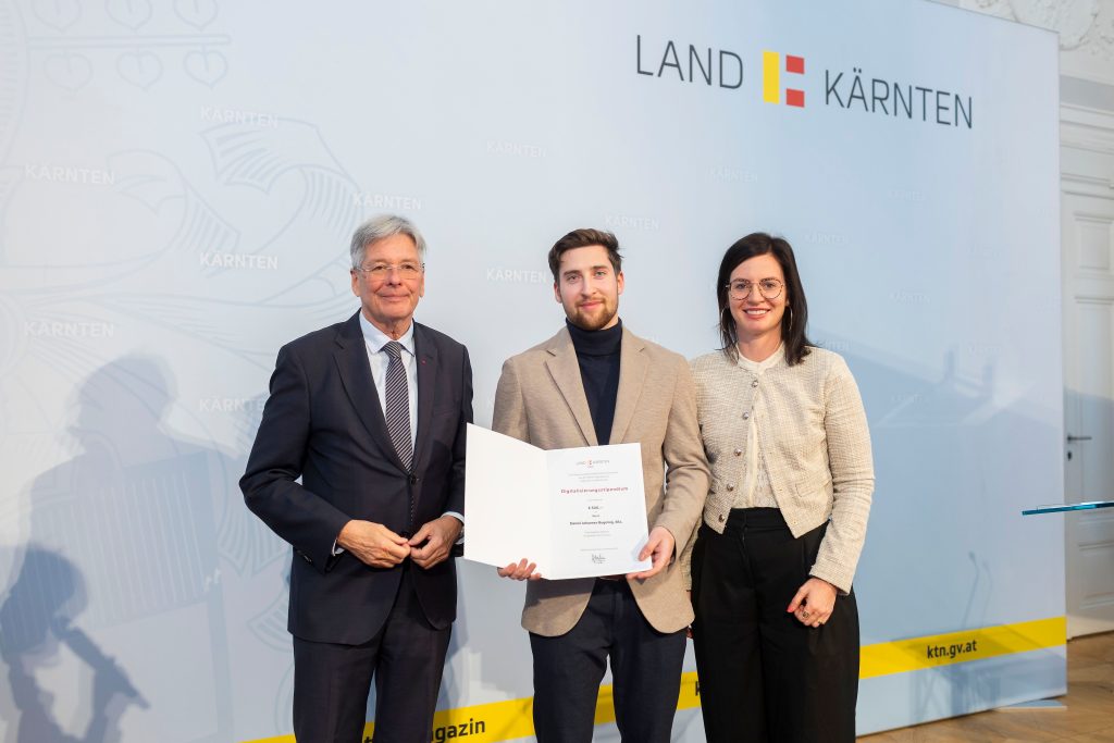 Digitalization award to Daniel Bugelnig